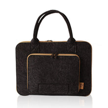 Load image into Gallery viewer, Wool Felt Laptop Sleeve Bag 11 13 15 17 Inch Briefcase Hand Bags for IPAD Macbook Notebook Wear-resistant Notebook Liner Package