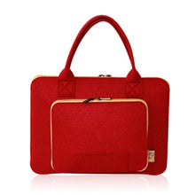 Load image into Gallery viewer, Wool Felt Laptop Sleeve Bag 11 13 15 17 Inch Briefcase Hand Bags for IPAD Macbook Notebook Wear-resistant Notebook Liner Package
